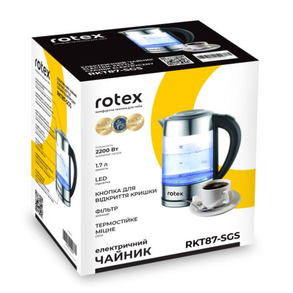 Фото - Электрический чайник Rotex RKT87-SGS
