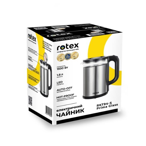 Фото - Електричний чайник Rotex RKT94-S Prima Glass