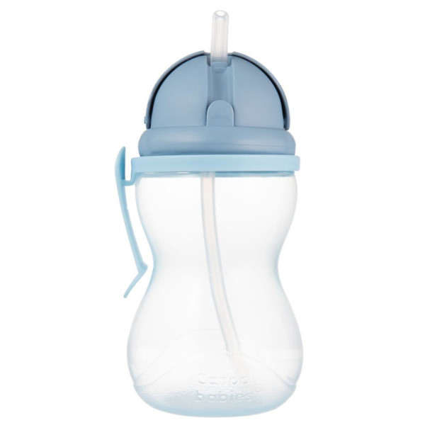 Фото - Поїльник-непроливайка дитячий Canpol babies Бідончик зі складною силіконовою трубочкою синій 370 мл (56/113_blu2)