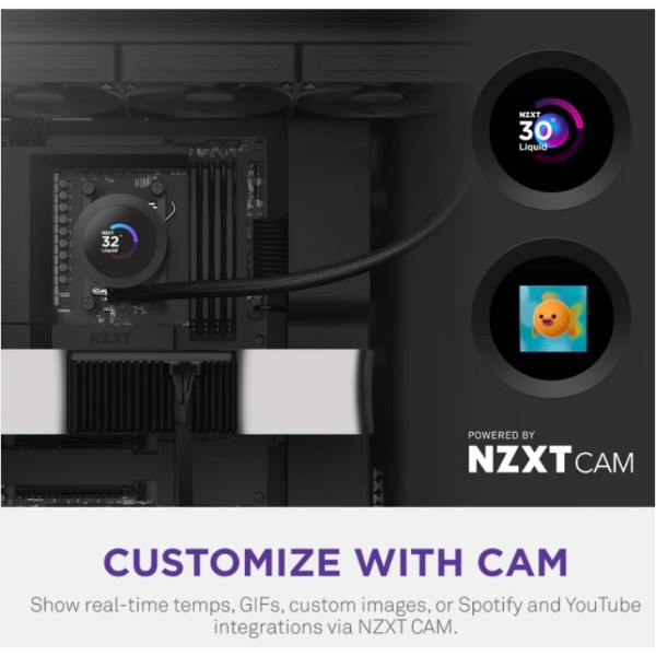 Фото - Водяная система охлаждения NZXT Kraken Plus V2 Black (RL-KN360-B2)