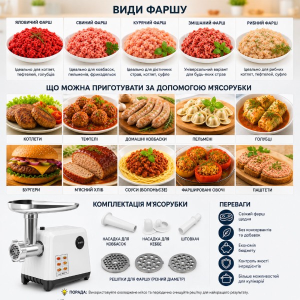 Фото - Мясорубка Rotex RMG200-W