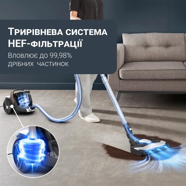 Фото - Пылесос для сухой уборки без мешка Rowenta RO7C89E0 SILENCE FORCE