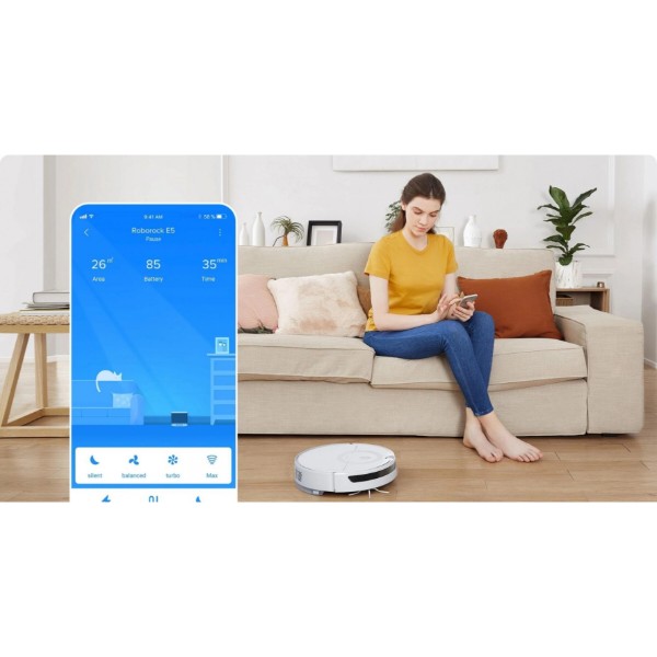 Фото - Робот-пилосос миючий RoboRock E5 Vacuum Cleaner White