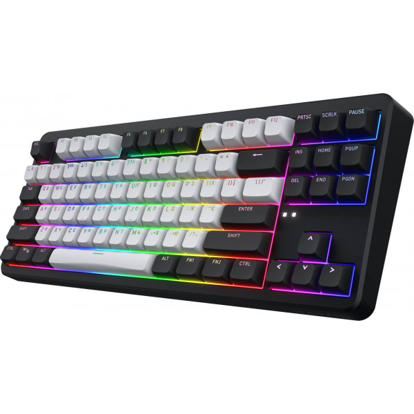 Фото - Уценка - Клавиатура беспроводная игровая Hator Rockfall 3 Mecha TKL QMK/VIA Orange Wireless Black (HTK850UA)