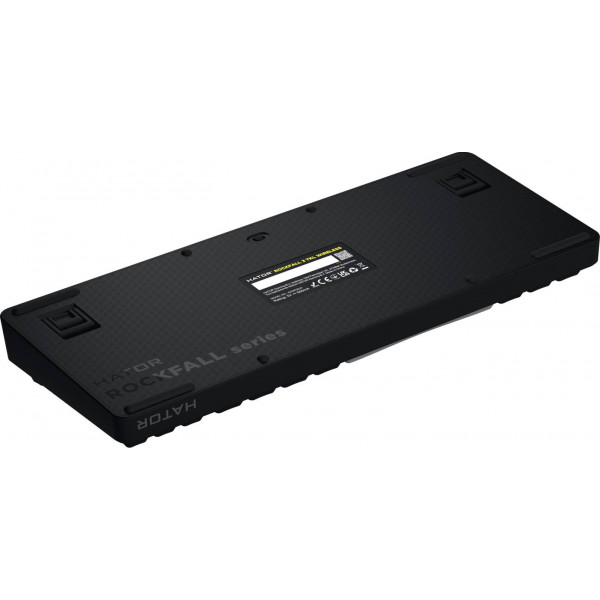 Фото - Уценка - Клавиатура беспроводная игровая Hator Rockfall 3 Mecha TKL QMK/VIA Orange Wireless Black (HTK850UA)