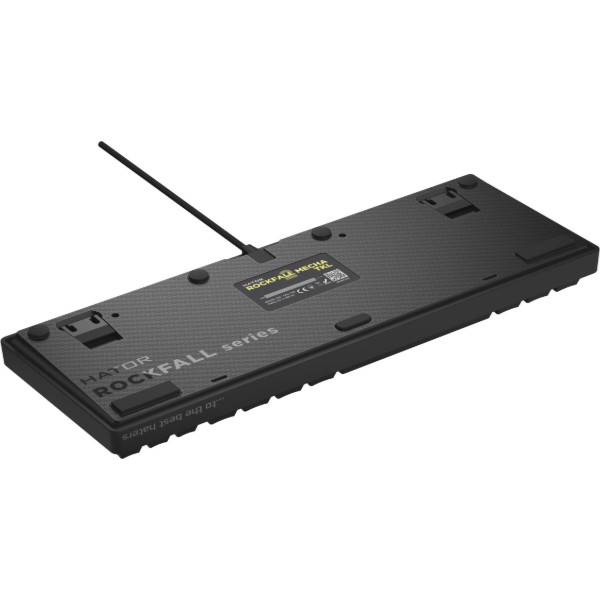 Фото - Клавіатура дротова ігрова Hator Rockfall 2 Mecha TKL Indigo USB Black (HTK-525)