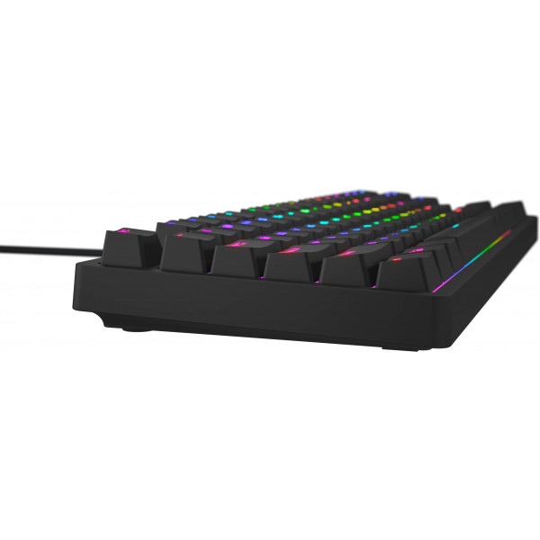 Фото - Клавиатура проводная игровая Hator Rockfall 2 Mecha TKL Orange USB Black (HTK-520)