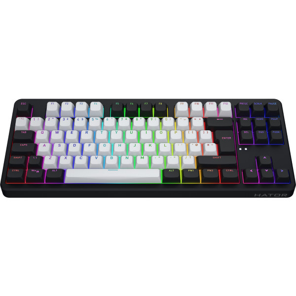 Фото - Клавиатура беспроводная игровая Hator Rockfall 3 Mecha TKL wireless orange (HTK850EU) Black