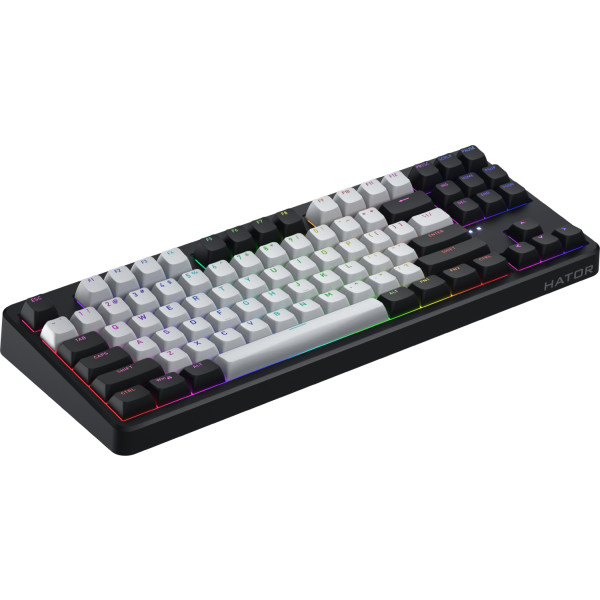 Фото - Клавиатура беспроводная игровая Hator Rockfall 3 Mecha TKL wireless orange (HTK850EU) Black