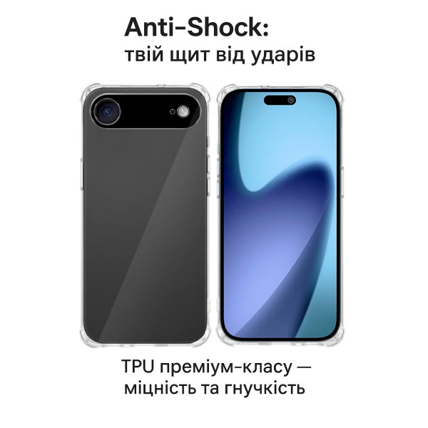 Фото - Чохол для смартфону BeCover Anti-Shock for Apple iPhone 17 Air Clear (713795)