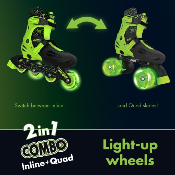 Фото - Ролики Neon Combo Skates Green (NT09G4)