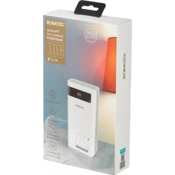 Фото - Батарея мобільна Romoss 30000mAh PHP30 22.5W (PHP30-852-1111) White
