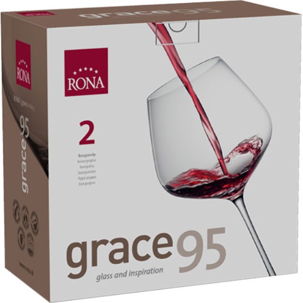 Фото - Набор бокалов Rona Burgundy GRACE 950 мл 2 шт. (6835/950)