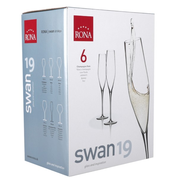 Фото - Набір келихів Rona SWAN 190 мл 6 шт. (6650/190)