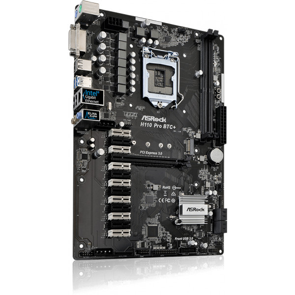 Фото - Материнская плата ASRock H110 Pro BTC+