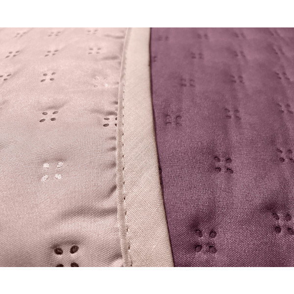 Фото - Покрывало полуторное Zastelli Heather Rose / Pink двухстороннее паяное 145х210 см (21487)