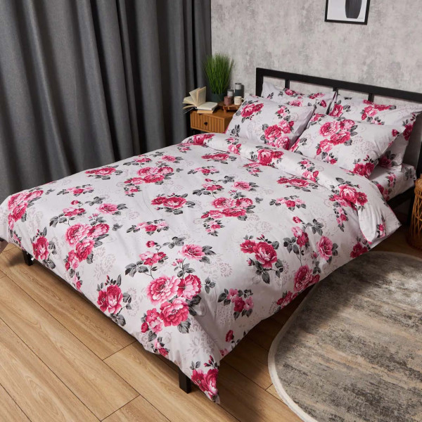 Фото - Комплект постільної білизни Moon&Star Бязь Gold Люкс Rose Whisper 143х210х2 нав. 2х40х60 (MS-820009720)