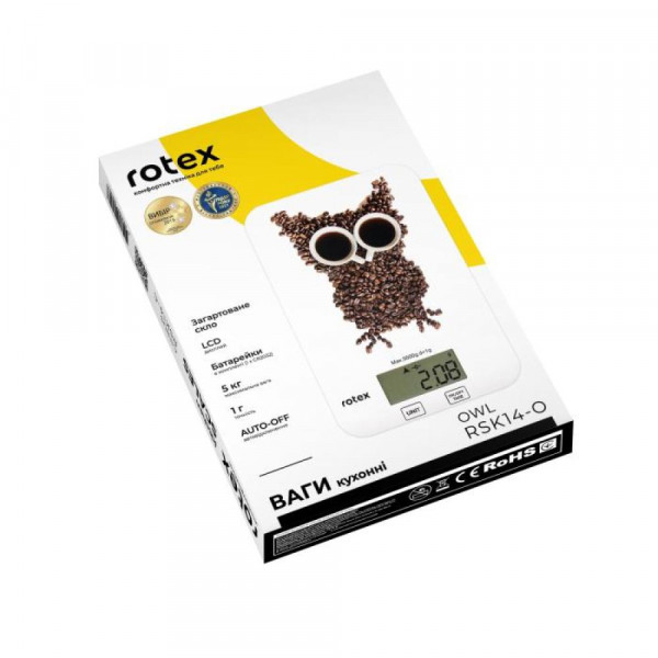 Фото - Весы кухонные Rotex RSK14-O owl
