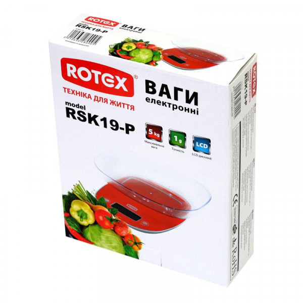 Фото - Ваги кухонні Rotex RSK19-P