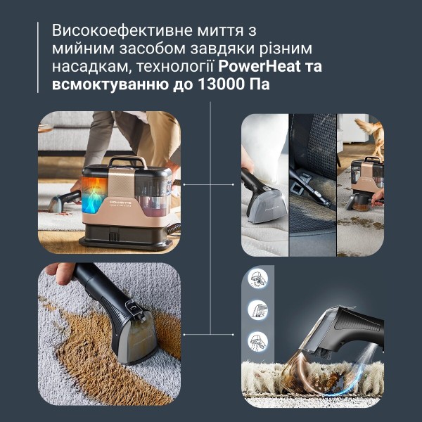 Фото - Пилосос-плямовивідник Rowenta IN7021F0 Clean It Hot & Cold