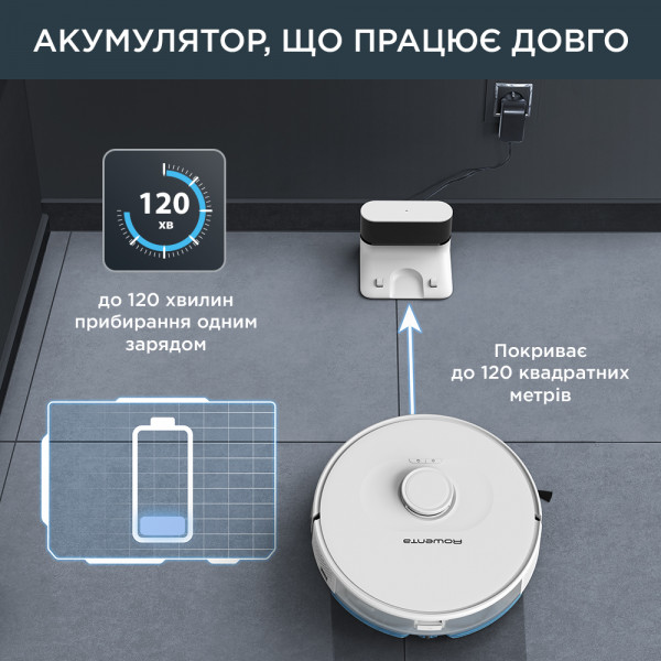 Фото - Робот-пилосос миючий Rowenta RR8587WH
