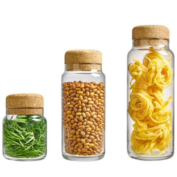 Фото - Ємність для сипучих Royal Leerdam Банка з корком STORIK 1000 мл (831207)