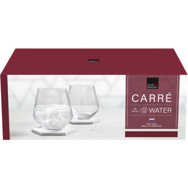 Фото - Набір склянок Royal Leerdam CARRE 475 мл 4 шт. (250145)