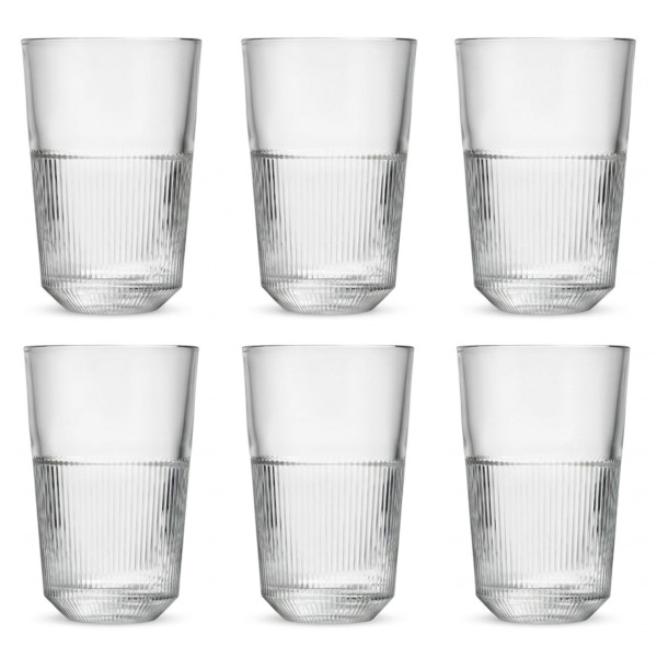 Фото - Набір склянок Royal Leerdam RAYO HI BALL 360 мл 6 шт. (829501)