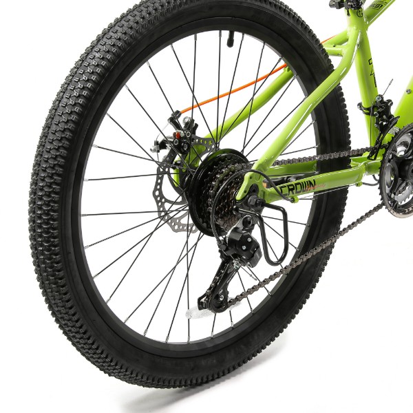 Фото - Двоколісний велосипед RoyalBaby 24" JUNIOR MTB ALLOY 21 SPEED, OFFICIAL UA (RB24-48-green)