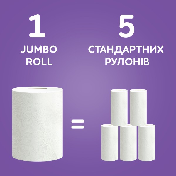 Фото - Рушники паперові Сніжна панда JUMBO ROLL 1шт 2 шари
