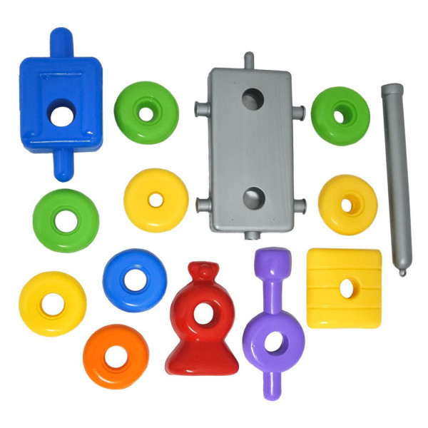 Фото - Базовый игровой транспорт для малыша Tigres "Funny train" 14 эл.,  (39757)