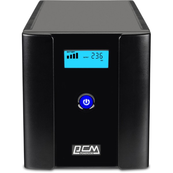 Фото - Джерело безперебійного живлення Powercom RPT-2000AP, 4 x євро USB LCD (00210226)