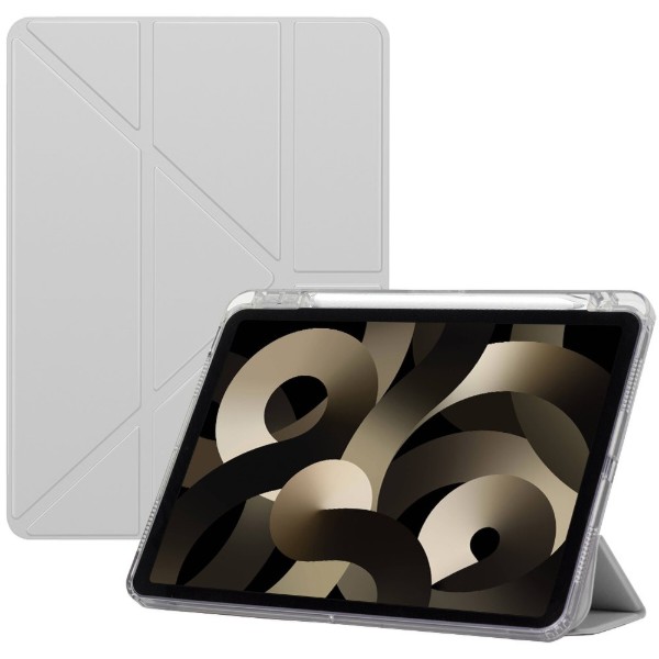 Фото - Чехол для планшета BeCover Ultra Slim Origami Transparent с креплением Apple iPad Air 11" M4 2026 Gray (715184)