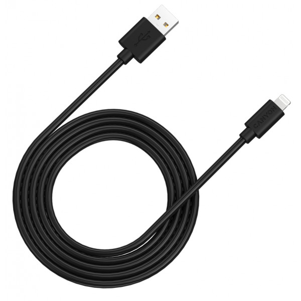 Фото - Кабель Canyon  Lightning USB Cable for Apple 2 м (CNS-MFIC12B)