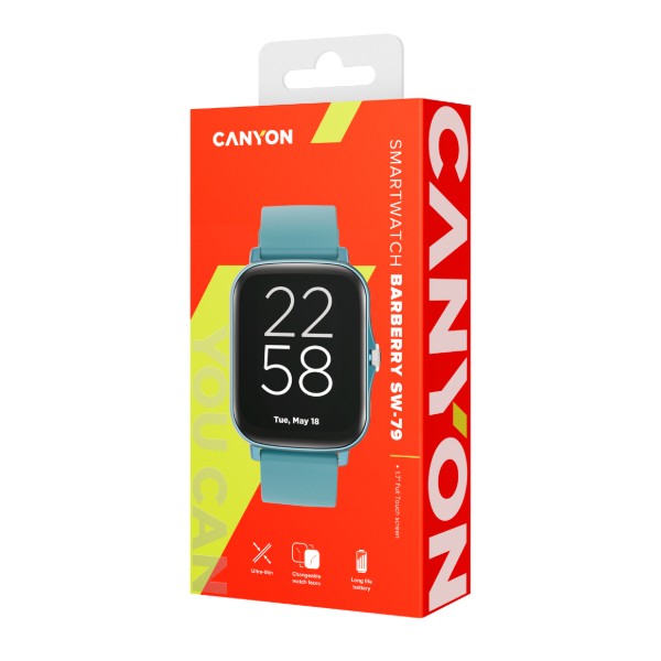 Фото - Смарт-годинник Canyon Barberry SW-79 Blue (CNS-SW79BL)