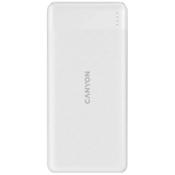Фото - Батарея мобільна Canyon PB-109 10000mAh PD QC White (CNE-CPB1009W)