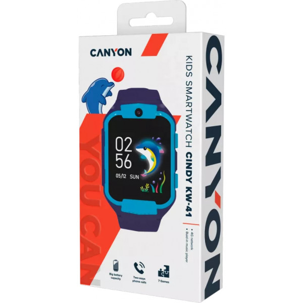 Фото - Смарт-часы Canyon Cindy KW-41 Blue (CNE-KW41BL)