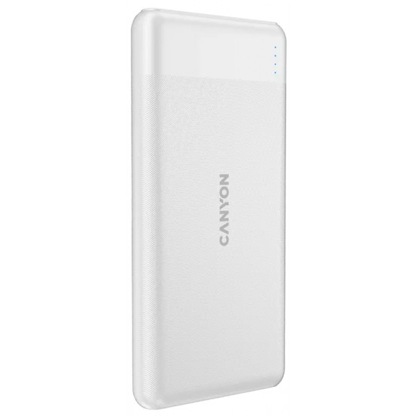 Фото - Батарея мобільна Canyon PB-109 10000mAh PD QC White (CNE-CPB1009W)