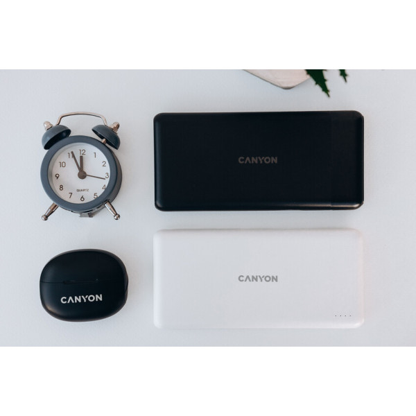 Фото - Батарея мобільна Canyon PB-109 10000mAh PD QC White (CNE-CPB1009W)