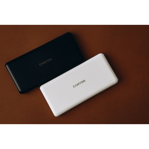 Фото - Батарея мобільна Canyon PB-109 10000mAh PD QC White (CNE-CPB1009W)