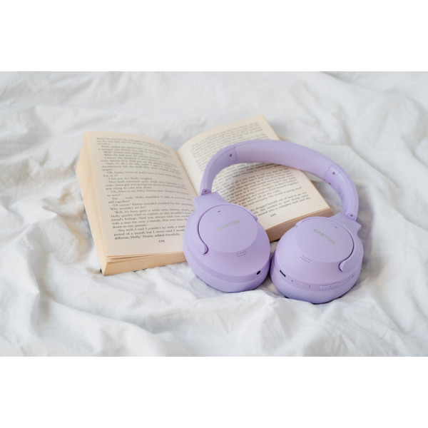 Фото - Наушники полноразмерные беспроводные Canyon OnRiff 10 ANC Purple (CNS-CBTHS10PU)