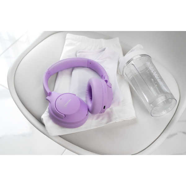 Фото - Наушники полноразмерные беспроводные Canyon OnRiff 10 ANC Purple (CNS-CBTHS10PU)