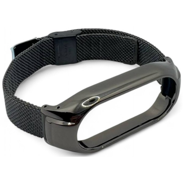 Фото - Ремінець для фітнес-браслета BeCover Metal for Xiaomi Mi Smart Band 9 Black (711978)