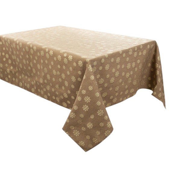 Фото - Скатерть прямоугольная Lefard karen lurex teflon taupe 160х240 см (715-344)
