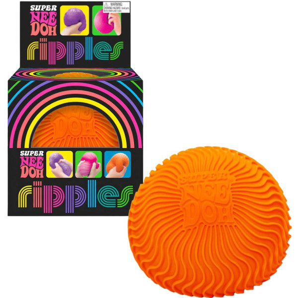 Фото - Стретч-антистресс NeeDoh Super – Яркие волны оранжевый (RSPND-5)