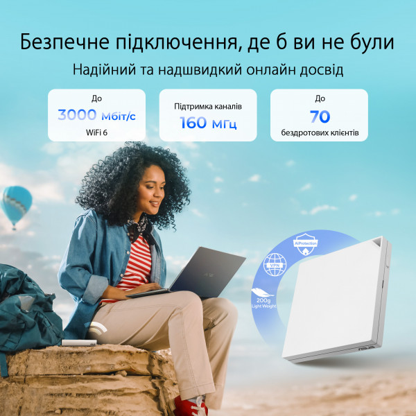 Фото - Маршрутизатор интернет WiFi6 Asus RT-AX57 Go