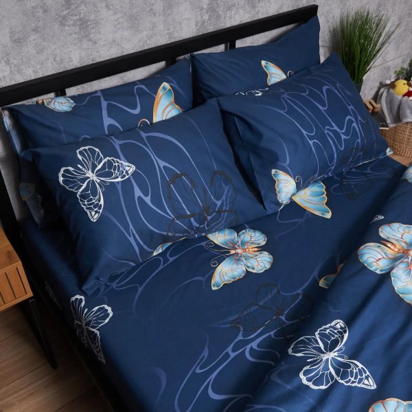 Фото - Комплект постельного белья Moon&Star Микросатин Premium «Flutter Dreams» 143х210х2 см нав. 4х50х70 (MS-820007728)