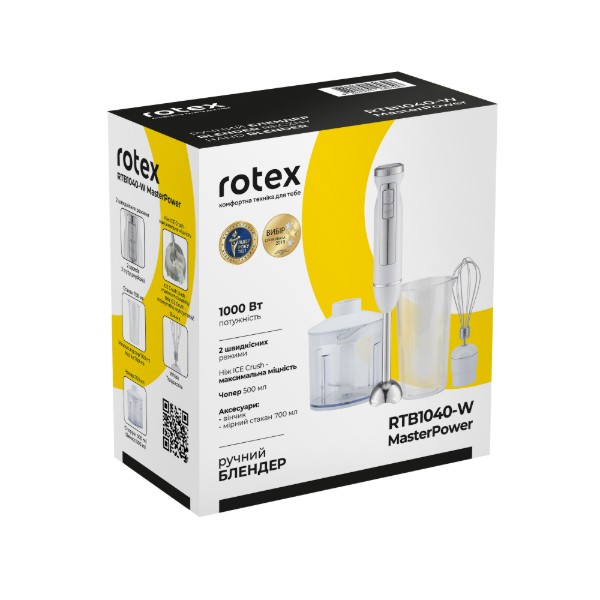 Фото - Блендер заглибний Rotex RTB1040-W MasterPower