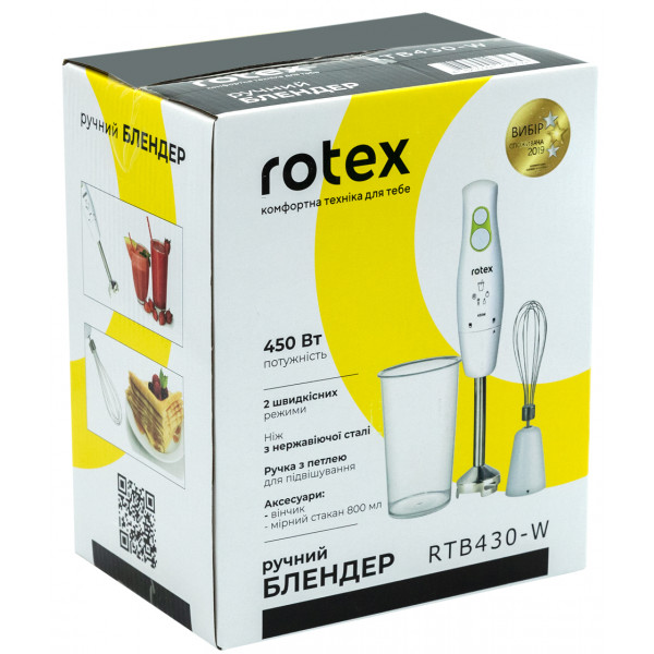 Фото - Блендер погружной Rotex RTB430-W