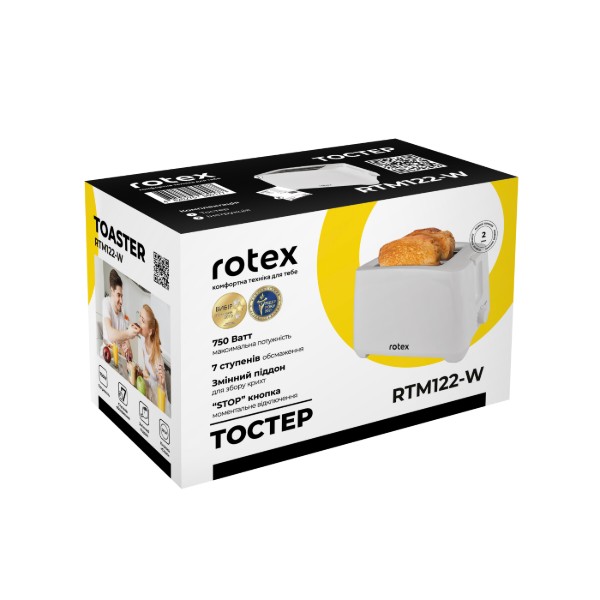 Фото - Тостер Rotex RTM122-W